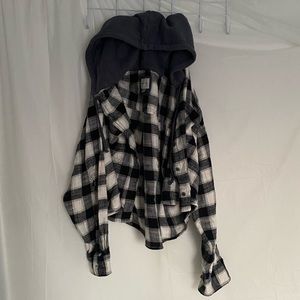 American eagle cropped flannel